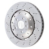 SHW Performance AFX44215 SHW 08-12 fits Audi R8 4.2L (Excl Ceramic Brakes) Front Drill-Dimp Lightweight Brake Rotor (420615301D)