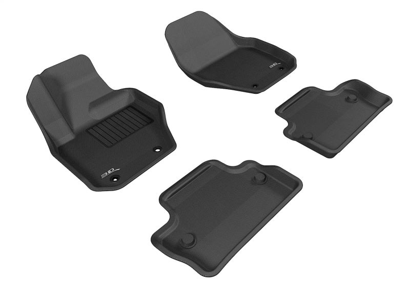 3D MAXpider 2013-2020 fits Land Rover Range Rover Kagu 2nd Row Floormats - Blac