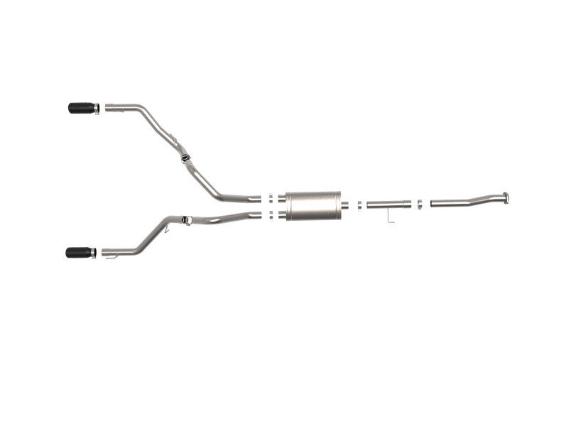 AFE 49-33130-B Series 3in 304SS Cat-Back w/ Black Tips 15-20 fits Ford F-150 V