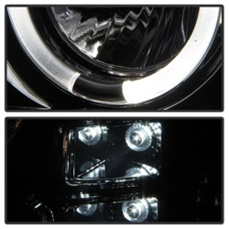 Spyder 5010629 fits GMC 07-13 Sierra 1500/2500/3500 Projector Headlights LED Ha
