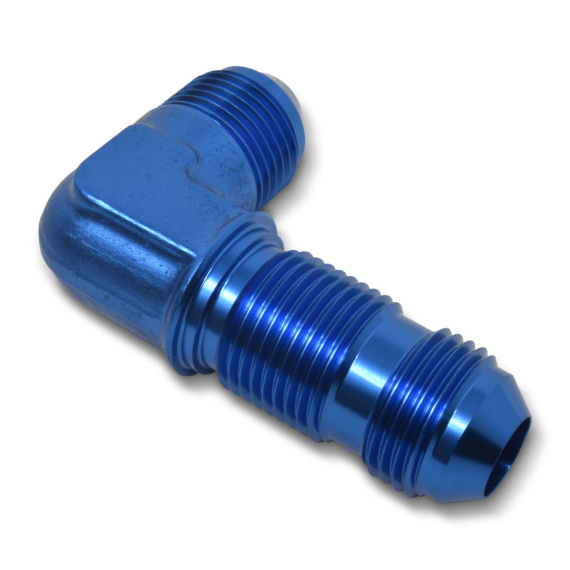 Russell 661260 Performance -8 AN 90 Degree Flare Bulkhead (Blue)
