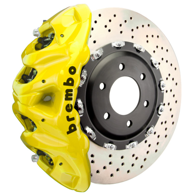 Brembo 1Q1.9638A5 Brembo 25+ fits BMW X3 M50 xDrive (G45) Front GT BBK 8 Piston Cast 412x38 2pc Rotor Drilled - Yellow