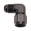 Russell 614807 Performance -8 AN 90 Degree Male AN to Female AN Fitting (Black)