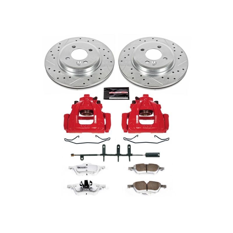 PowerStop KC5724 fits Mini Cooper Front Z26 Street Warrior Brake Kit w/Calipers