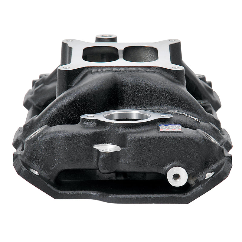 Edelbrock 75013 Intake Manifold RPM Air-Gap Small-Block fits Chevy 262-400 Black