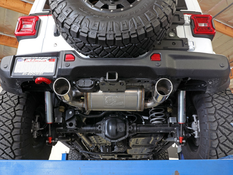 AFE 49-48096-P Series 409 Stainless Steel Cat-Back Exhaust 18-21 fits Jeep Wran