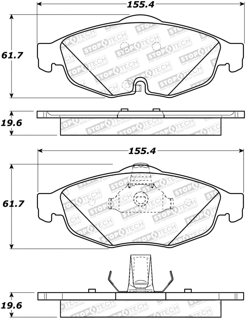 Stoptech 308.0869 Street Brake Pads