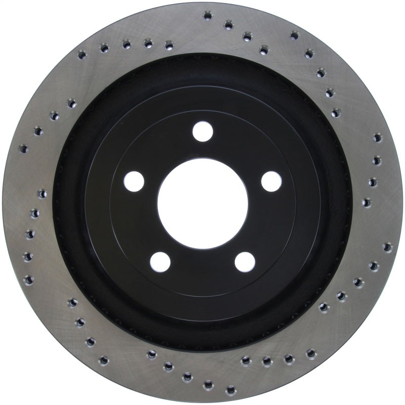 Stoptech 128.61109L Cross Drilled Sport Brake Rotor - 2015 Ford Mustang - Rear Left