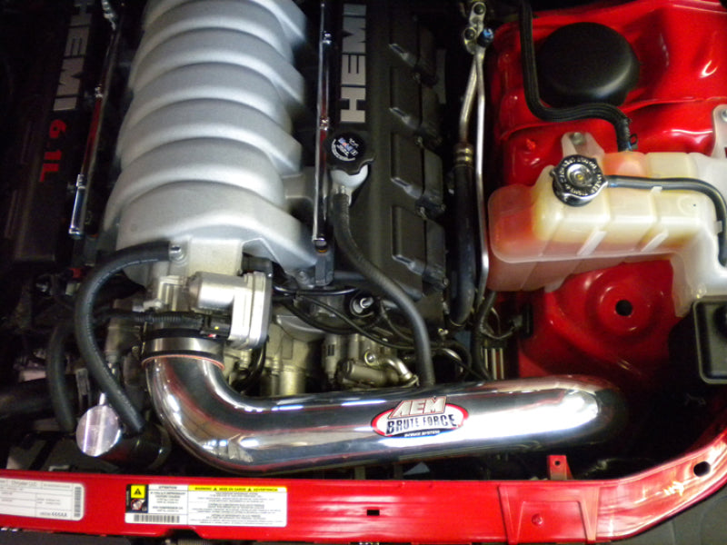 AEM 21-8223DP 09-10 fits Dodge Challenger 5.7L/6.1L Polished Brute Force Air In