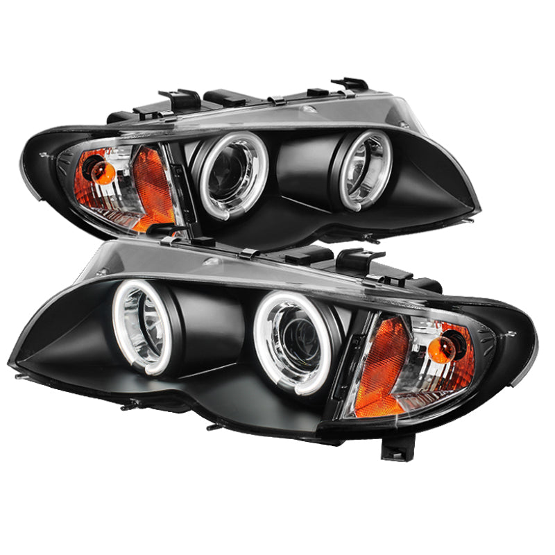 Spyder 5042408 fits BMW 02-05 E46 3-Series 4DR Projector Headlights 1PC LED Hal