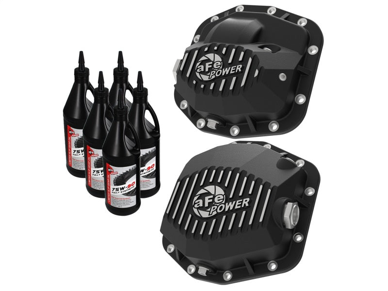 AFE 46-7101AB ries Front/Rear Diff Cover Kit w/ Oil 2018+ fits Jeep Wrangler (J