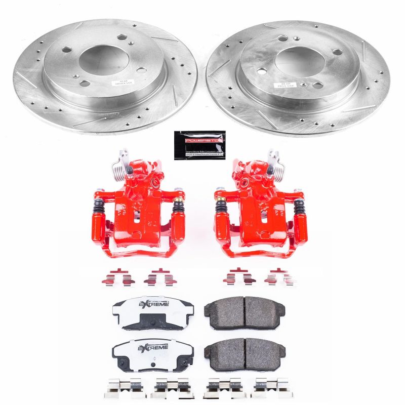 PowerStop fits Nissan 02-06 Sentra Rear Z26 Street Warrior Brake Kit w/Calipers