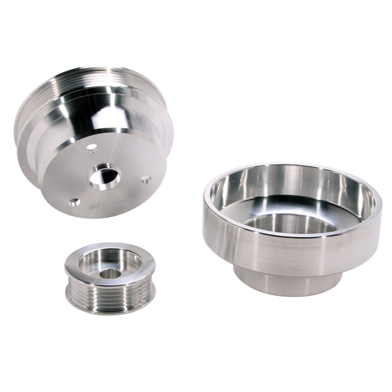 BBK 1603 GM Truck 4.3 5.0 5.7 Underdrive Pulley Kit - Lightweight CNC Billet Al