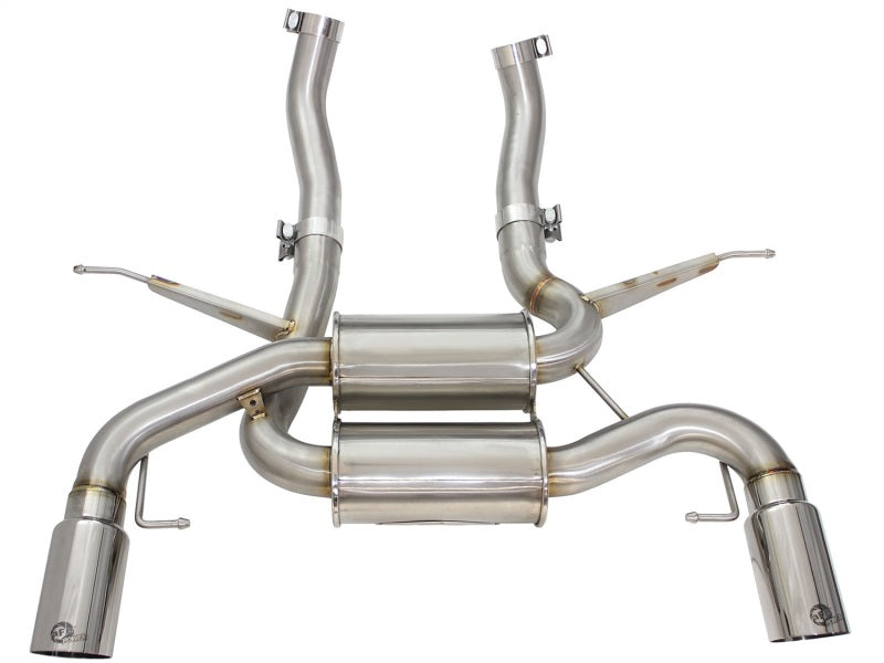 AFE 49-36327-P rce XP 2.5in Axle Back Stainless Exhaust w/ Polished Tips 07-13
