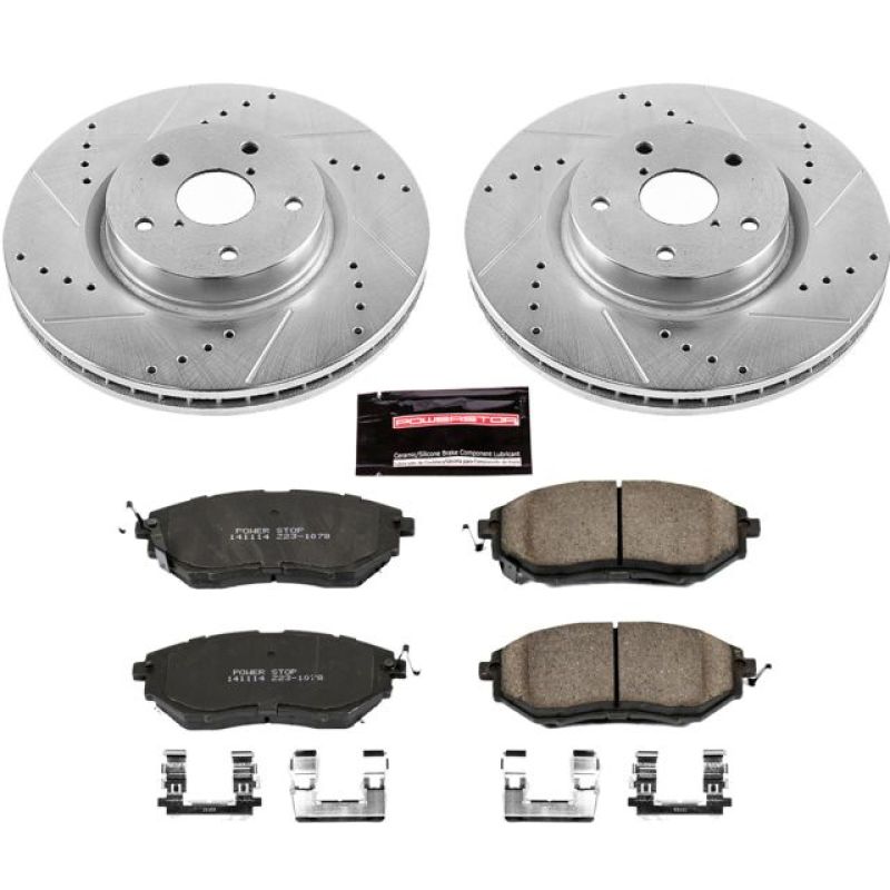 PowerStop K4603 fits Subaru 06-07 B9 Tribeca Front Z23 Evolution Sport Brake Kit