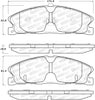 Stoptech 308.1611 Street Brake Pads - Rear