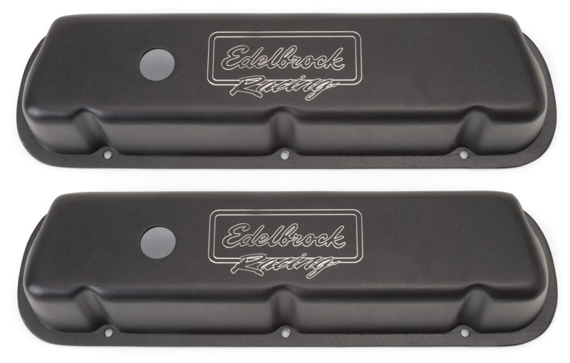 Edelbrock 41253 Valve Cover Victor Series fits Ford 289-302-351W CI V8 Low Black