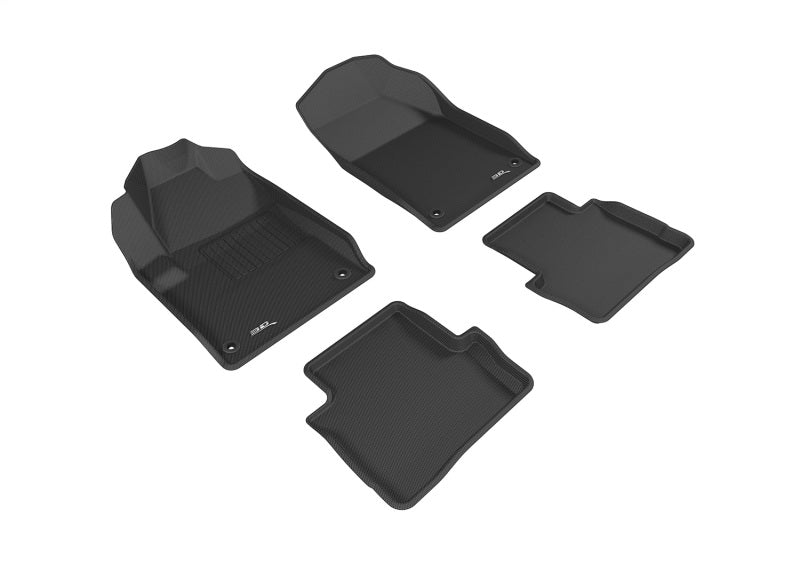 3D MAXpider 2023-2024 fits Honda Accord Kagu 2nd Row Floormats - Black