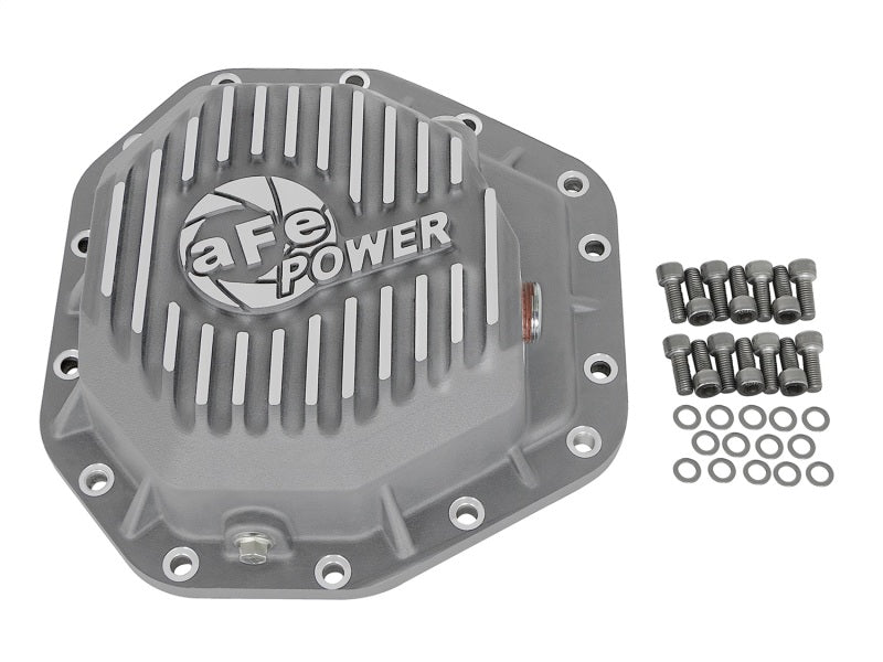 AFE 46-70350 Street Ser Rear Diff Cover Raw w/Mach Fin 2017 fits Ford Diesel Tr