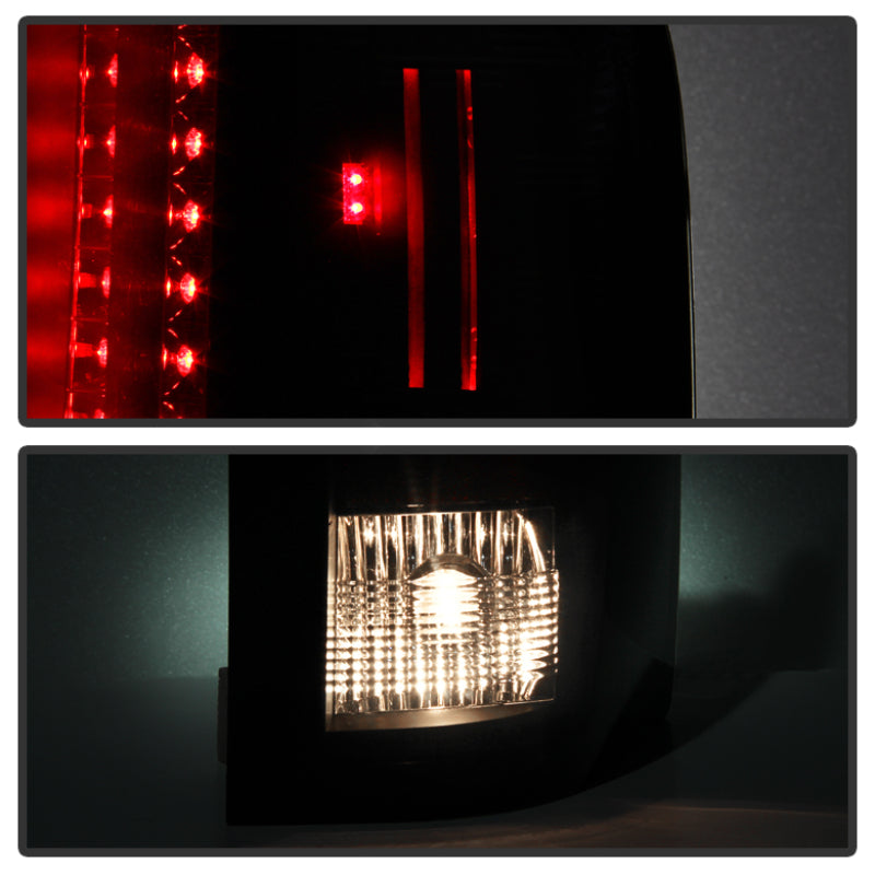 Spyder 5078032 fits Chevy 07-13 Silverado LED Tail Lights Blk Smke ALT-YD-CS07-