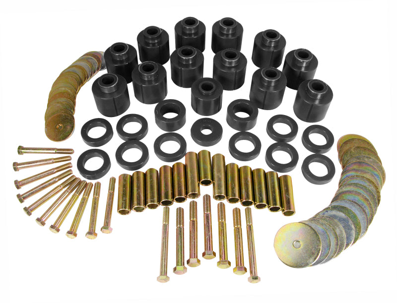Prothane 1-112-BL fits Jeep 81-86 CJ8 1in Lift Body Mount - Black