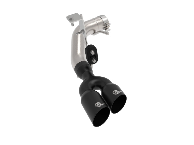 AFE 49-33110-B Series 3in 304 SS Axle-Back Exhaust Side Exit w/ Black Tips 19 f