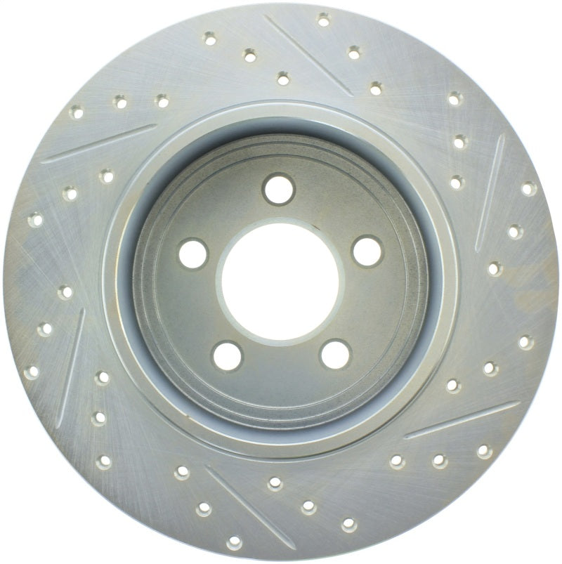 Stoptech 227.63060R Select Sport 06-15 fits Dodge Charger/ 05-15 Chrysler 300 Slotted/Drilled Right Rear Brake Rotor