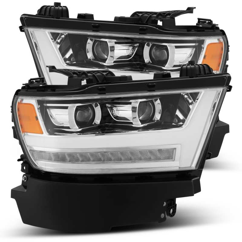 AlphaRex 880544 fits Dodge 19-20 Ram 1500 LUXX LED Proj Headlights Plank Chrome