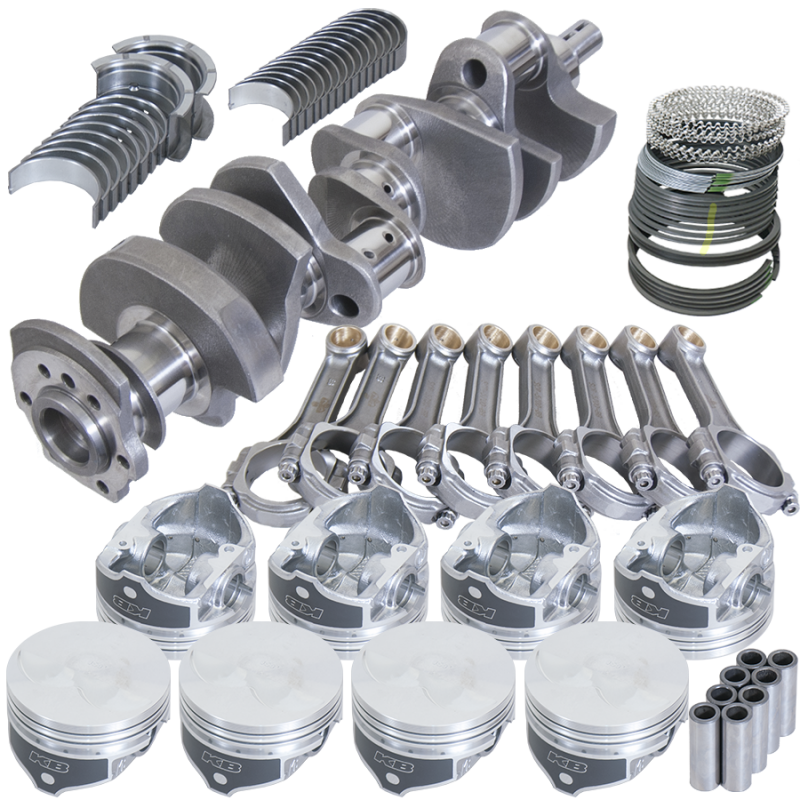 Eagle 13205L030 fits Chevy LT1350 1Pc 3.480in Crank 6.000in I-Beam Rods -7cc 4.030in Pistons Rotating Assembly