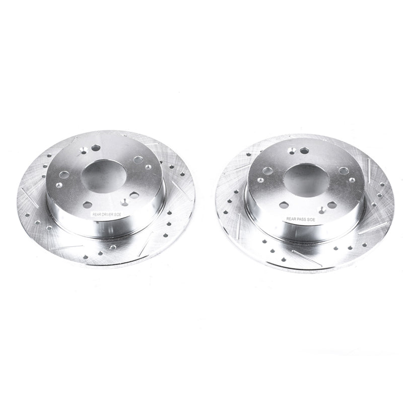 PowerStop fits Acura 97-98 Integra Rear Evolution Drilled & Slotted Rotors -