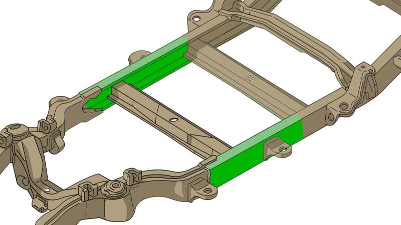 RustBuster RB7347L Center Frame Section Left Side