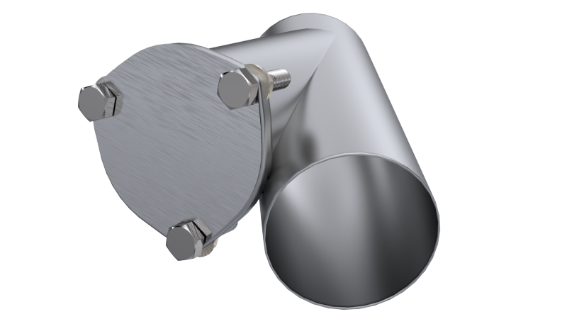 QTP 10400 4in Weld-On QTEC Exhaust Cutout Y-Pipe