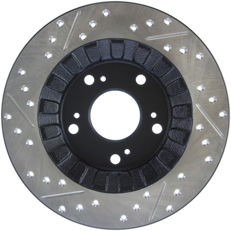 Stoptech 127.40050L 00-09 S2000 Slotted & Drilled Left Rear Rotor