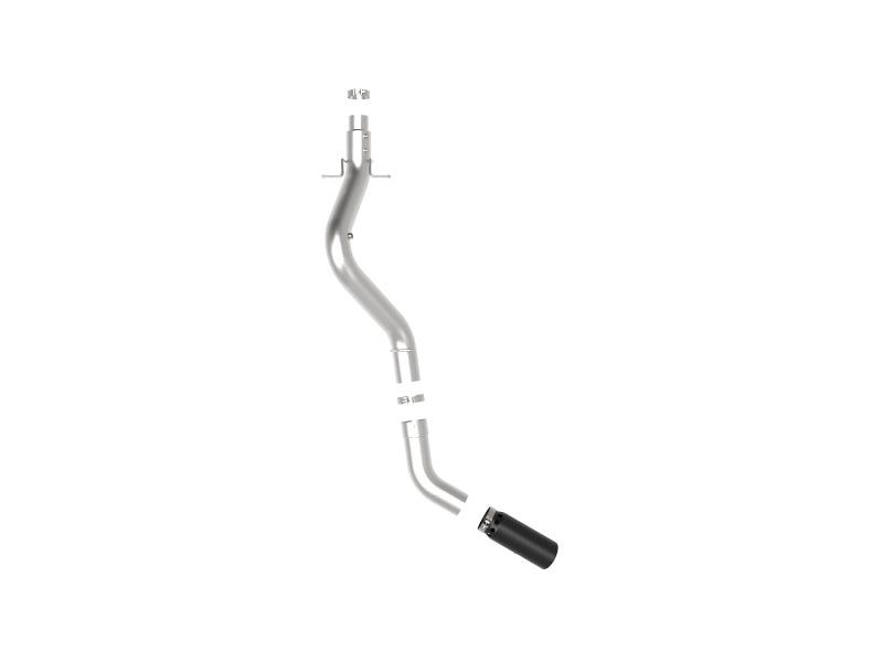 AFE 49-44125-B Bore-HD 5 IN 409 SS DPF-Back Exhaust System w/Black Tip 20-21 fi
