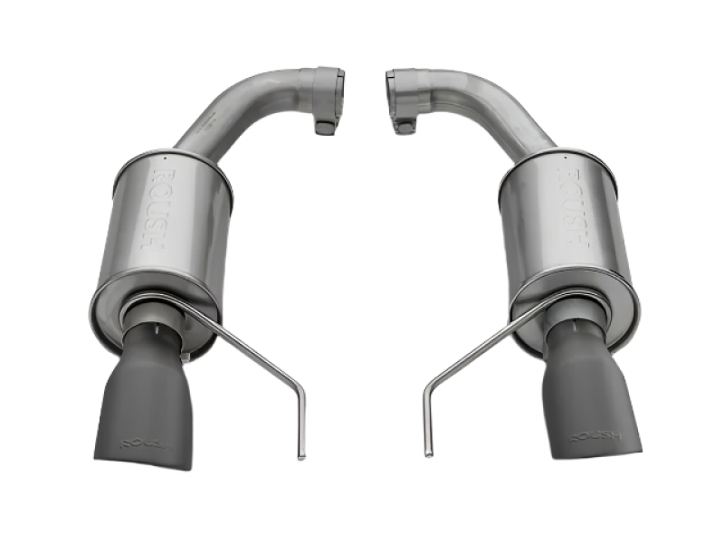 Roush 421834-BLK 15-17 fits Mustang GT Black Tip Axle Back Exhaust