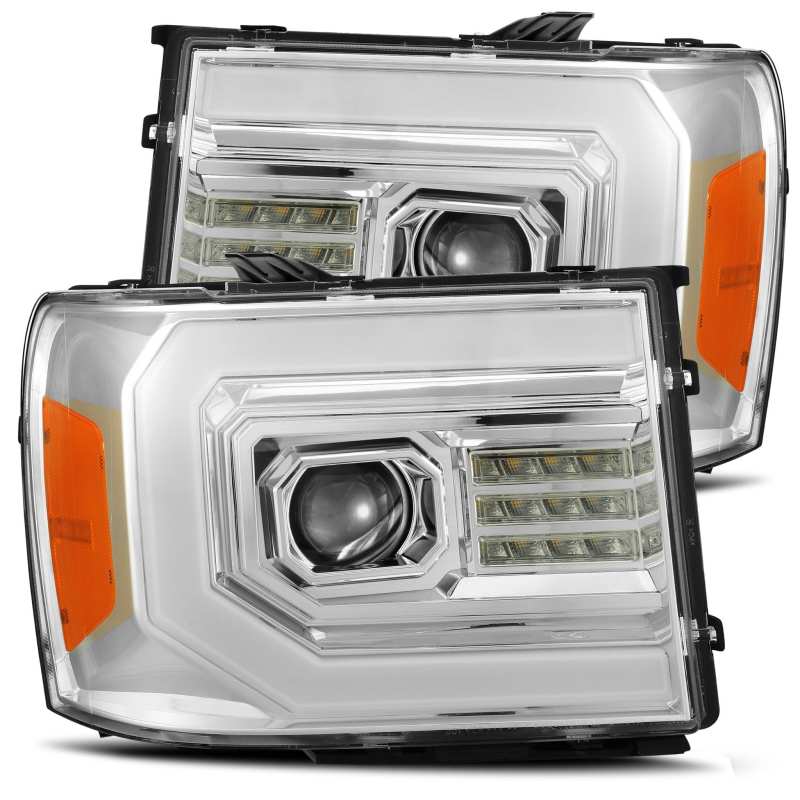 AlphaRex 880604 fits GMC 07-13 1500HD PRO-Series Projector Headlights Plank Sty
