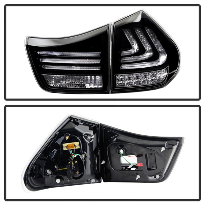 Spyder 5080837 fits Lexus 04-09 RX330/RX350 LED Tail Lights Black ALT-YD-LRX04-