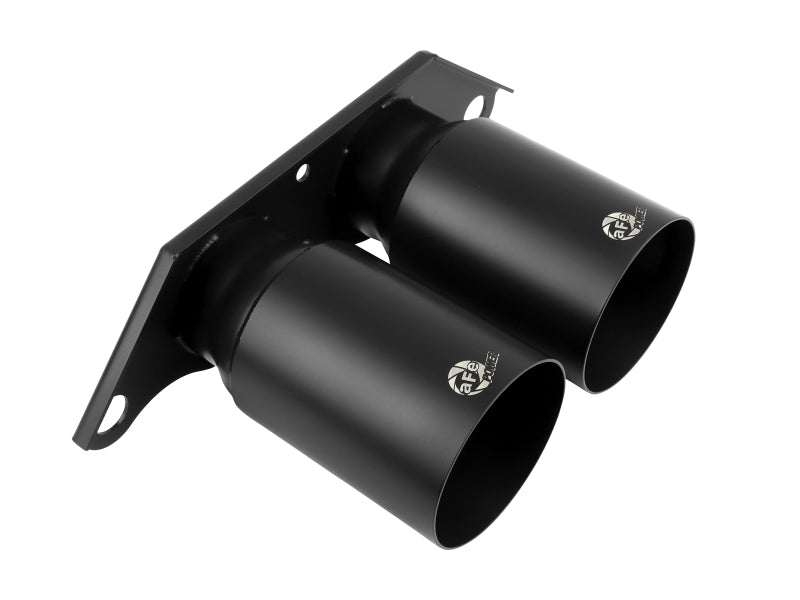 AFE 49C36435-B Mach Force Xp 4in 304 SS Bolt-On Exhaust Tips Satin Black 14-19