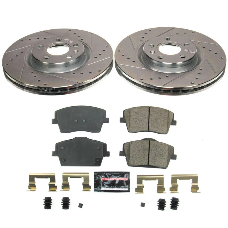 Power Stop K8574 19-22 fits Volvo XC40 Front Z23 Evolution Brake Kit