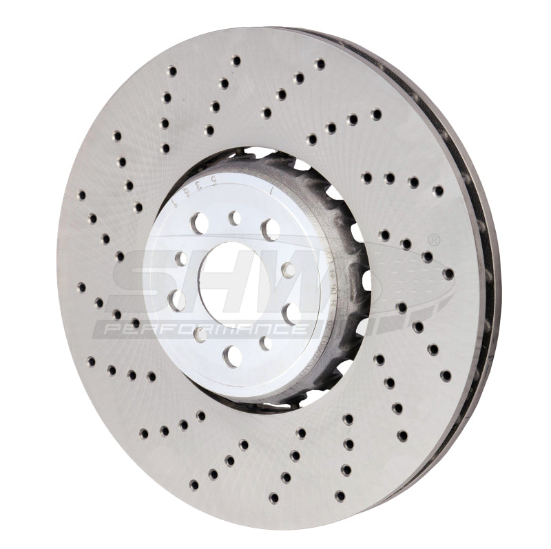 SHW Performance BFL43501 SHW 2020+ fits BMW X3 M 3.0L Left Front Cross-Drilled Lightweight Brake Rotor (34118054825)