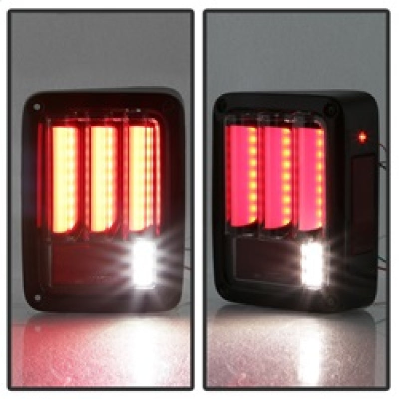 Spyder 5084781 fits Jeep 07-16 Wrangler Verison 2 Light Bar LED Tail Lights - S