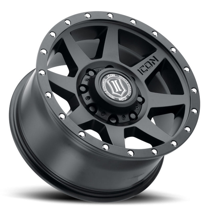 ICON 1818908955SB Rebound HD 18x9 8x180 12mm Offset 5.5in BS 124.2mm Bore Satin Black Wheel
