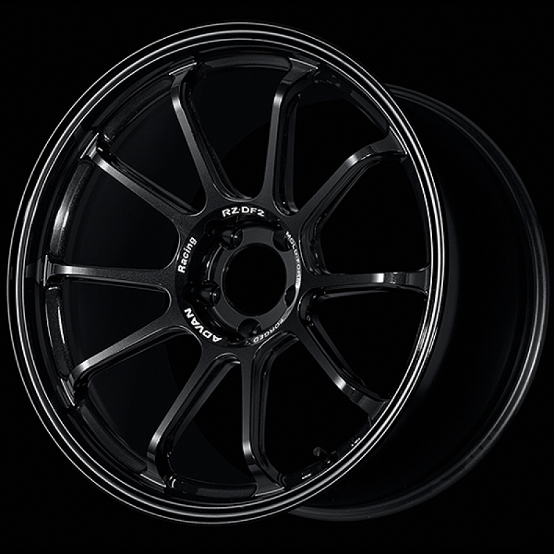 Advan YAF9J44ETB RZ-DF2 19x9.5 / +44 Offset / 5x114.3 / 73mm Bore / Racing Titanium Black