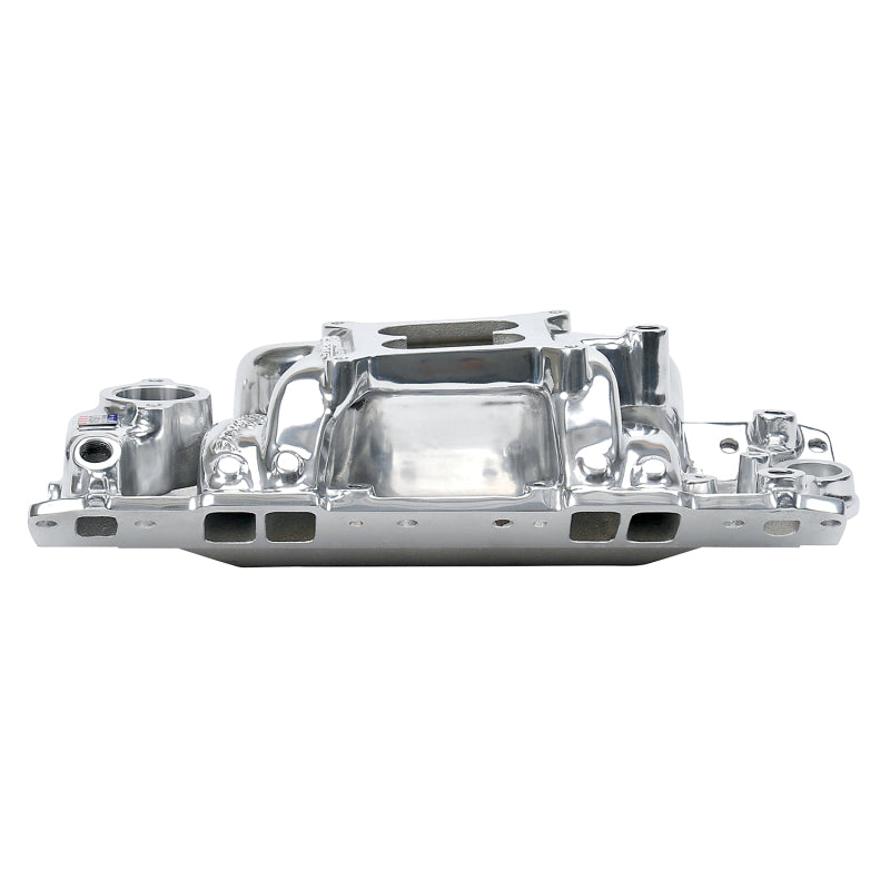 Edelbrock 75011 Polished S/B fits Chevy RPM Air-Gap Manifold