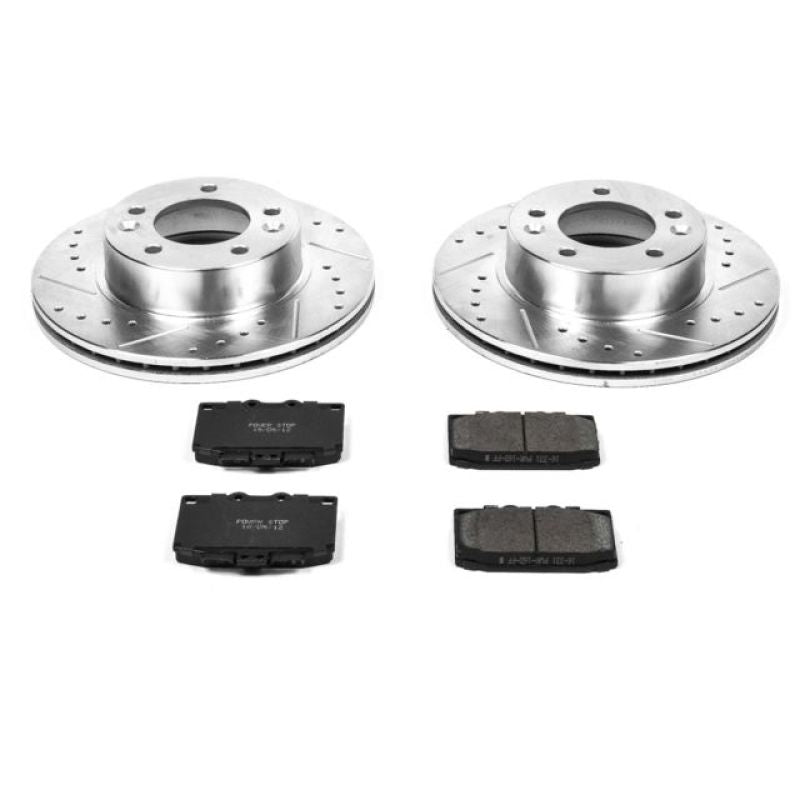PowerStop K470 fits Mazda 86-91 RX-7 Front Z23 Evolution Sport Brake Kit