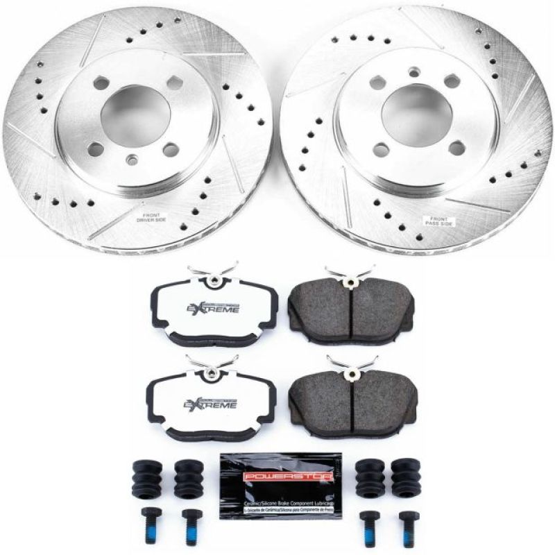 PowerStop K3008-26 91-92 fits BMW 318i Front Z26 Street Warrior Brake Kit