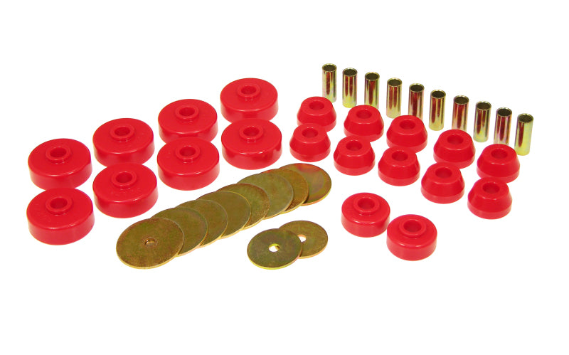 Prothane 18-102 84-88 fits Toyota 4Runner Body Mount Kit - Red
