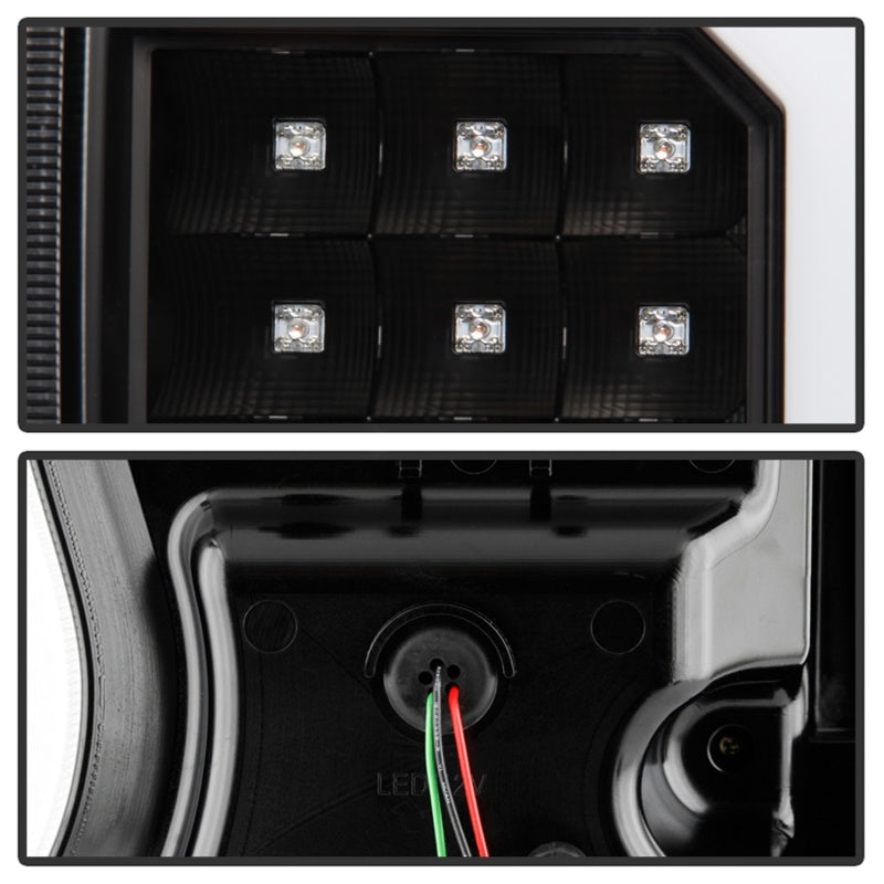 Spyder 5086532 fits Dodge 04-09 Durango LED Tail Lights - Black ALT-YD-DDU04-LE