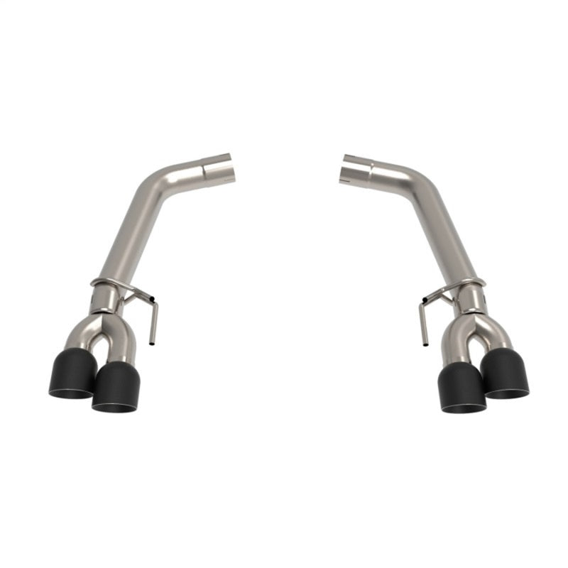 Kooks 11516460 2018+ Mustang 5.0L 4V OEM x 3in Axle-Back Exhaust w/Muffler Deletes & 4in Black Quad Tips