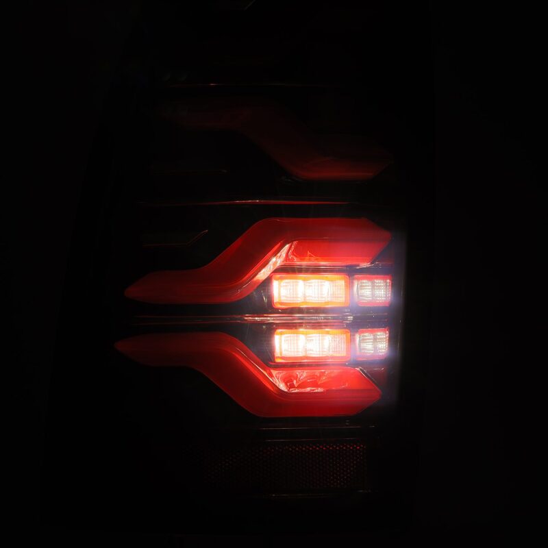 AlphaRex 680070 05-15 fits Toyota Tacoma LUXX LED Taillights Blk/Red w/Activ